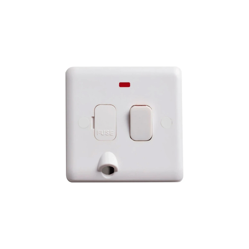Deta Vimark Curve 13A Switched with Neon & Bottom Flex Outlet
