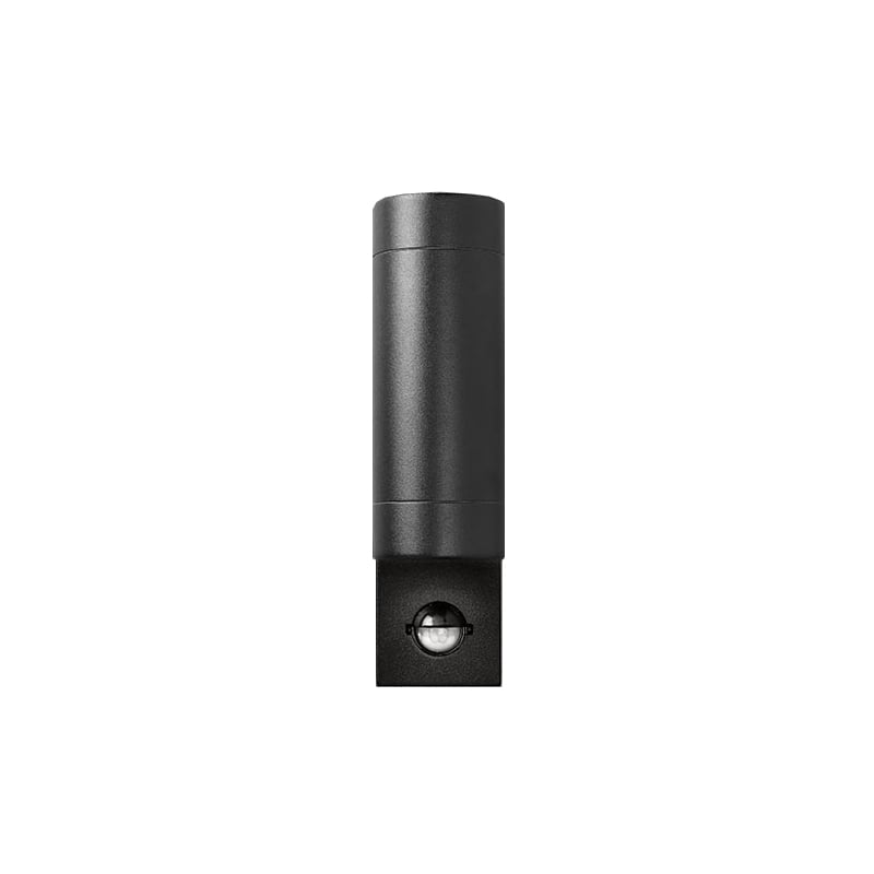 Bell Luna Fixed Up/Down GU10 PIR Wall Light Black