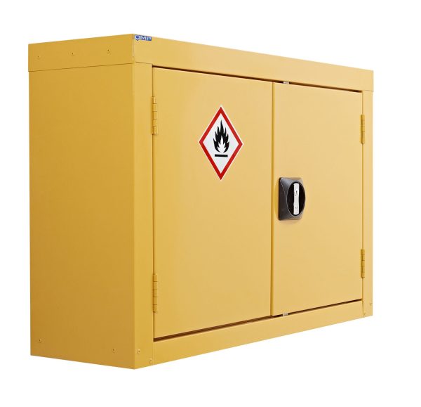 QMP Hazardous Cupboard Wall Mounted CZ855725ZYXX H570 x W850 x D255mm For Construction Companies