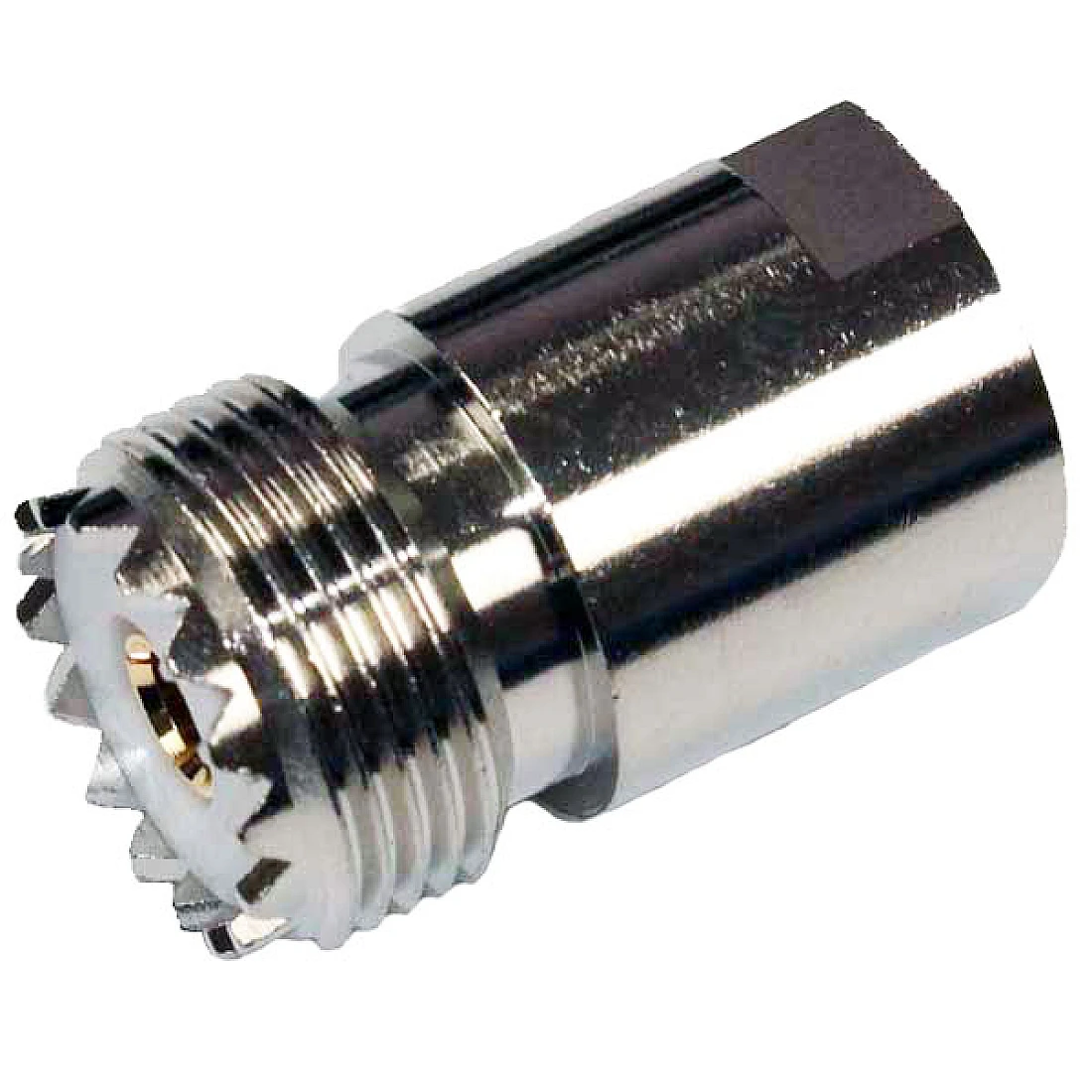 UHF Jack Female Inter series Connector Face Nickel NSN 5935-99-519-9816