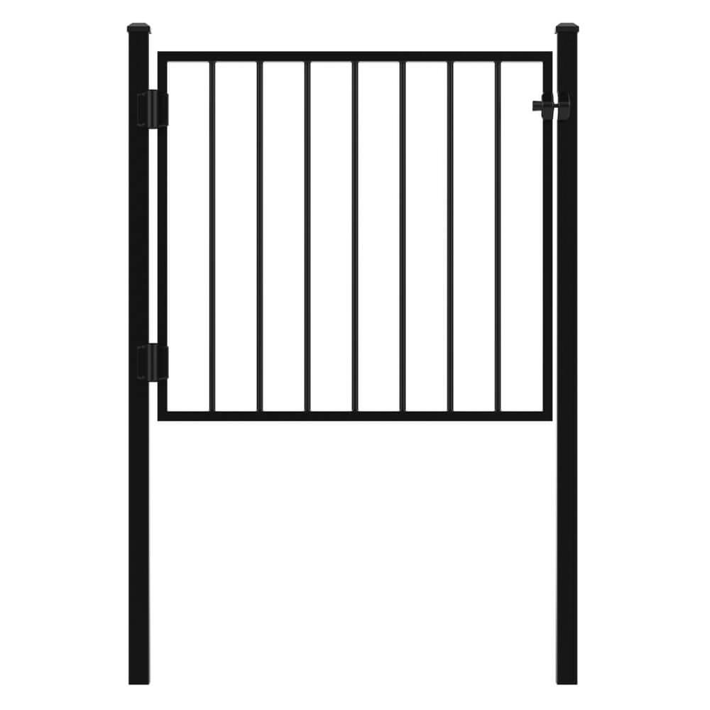 Gate - Concrete In - 1000mm High Fence  Posts, Latch/Catch/Self-Closing Hinges