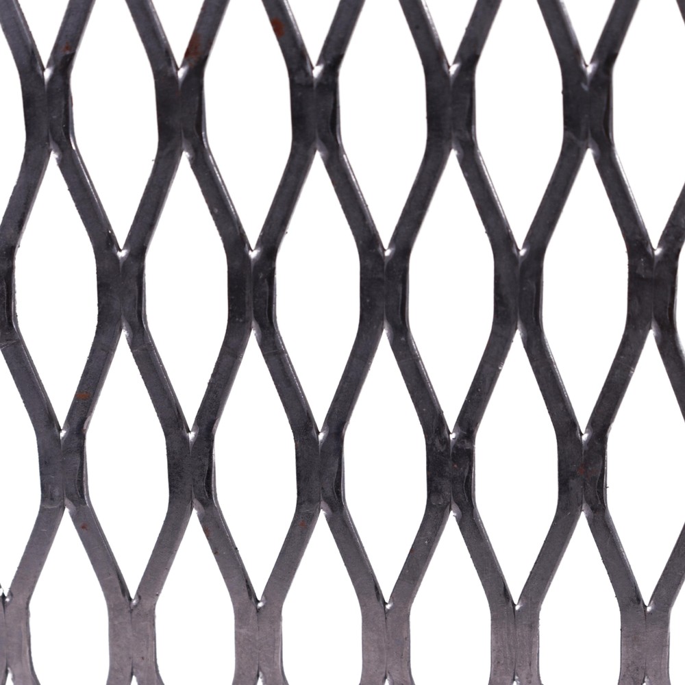 2440 x 1220 x 1.52mm Thick Flattened Expanded Metal Mesh - Mild Steel Pattern 1279F