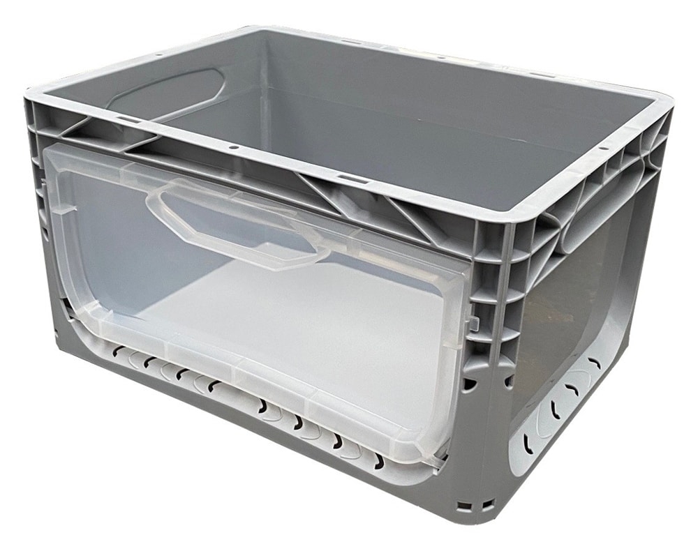 20 Litre Open Sided Plastic Picking Container with Clear Access Door