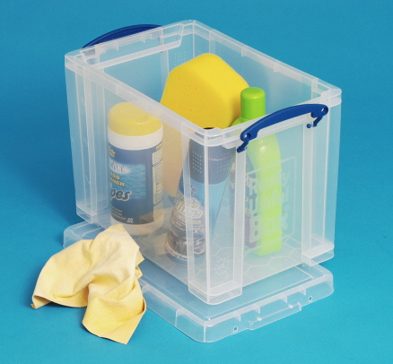 19 Litre Clear Really Useful Plastic Storage Box