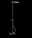 Art Deco Black Chrome Shower Column (61BKN)