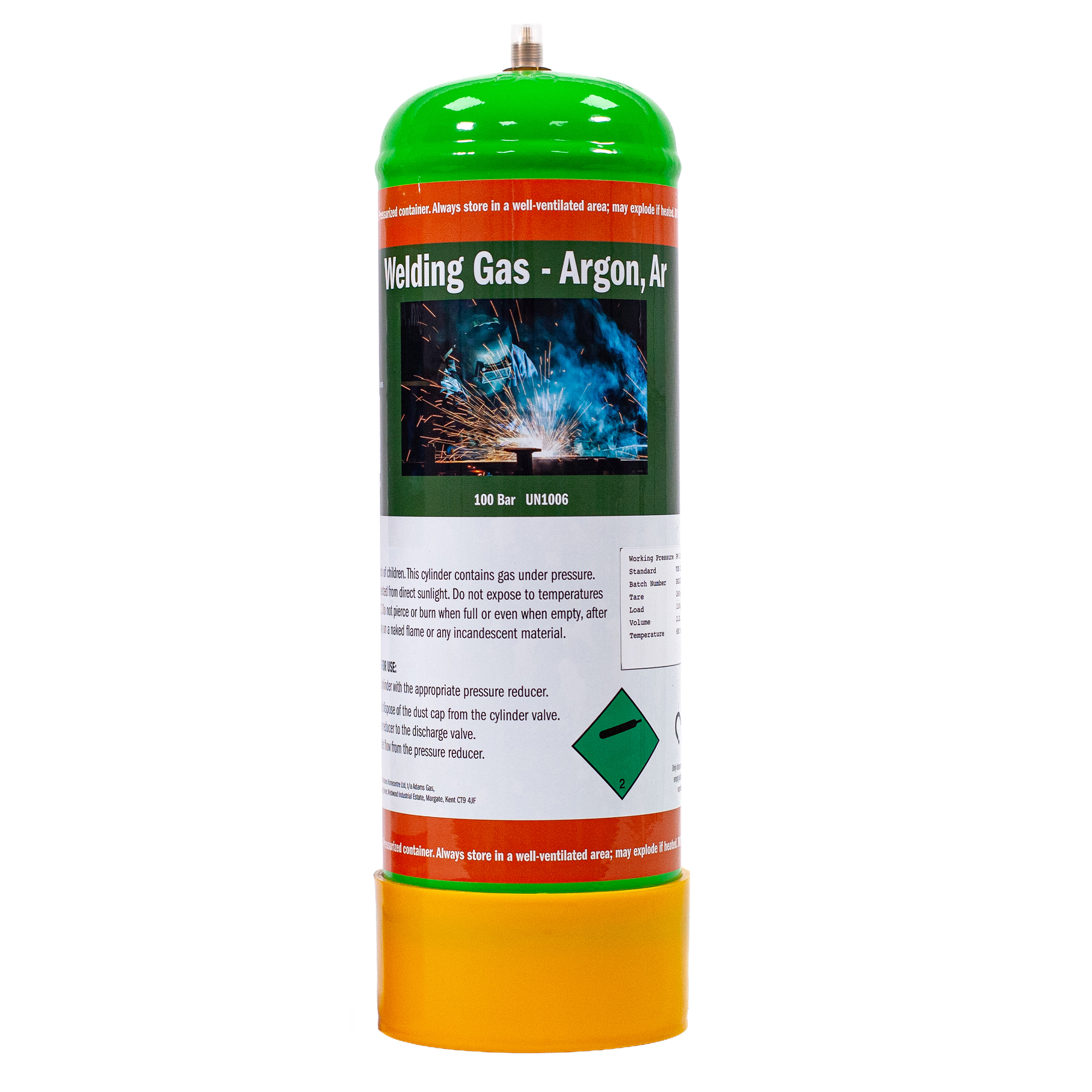 Disposable Argon CO₂ Bottle for MIG Welding – M10-1RH