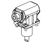 Geared-up radial driven tool offset by 36mm Ratio&#61;1:2