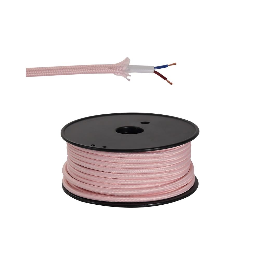 Luxuria Glorelle 25m Roll Pink Braided 2 Core 0.75mm Cable