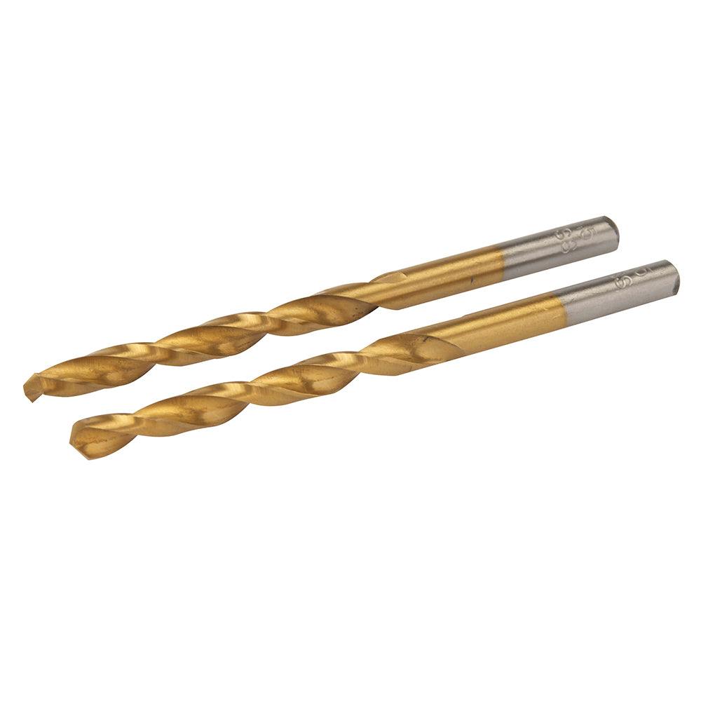 Silverline 486932 HSS Titanium-Coated Drill Bits 2pk 5.5mm