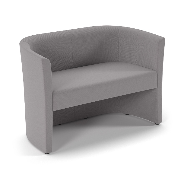 Celestra 2 Seater Reception Sofa - Grey