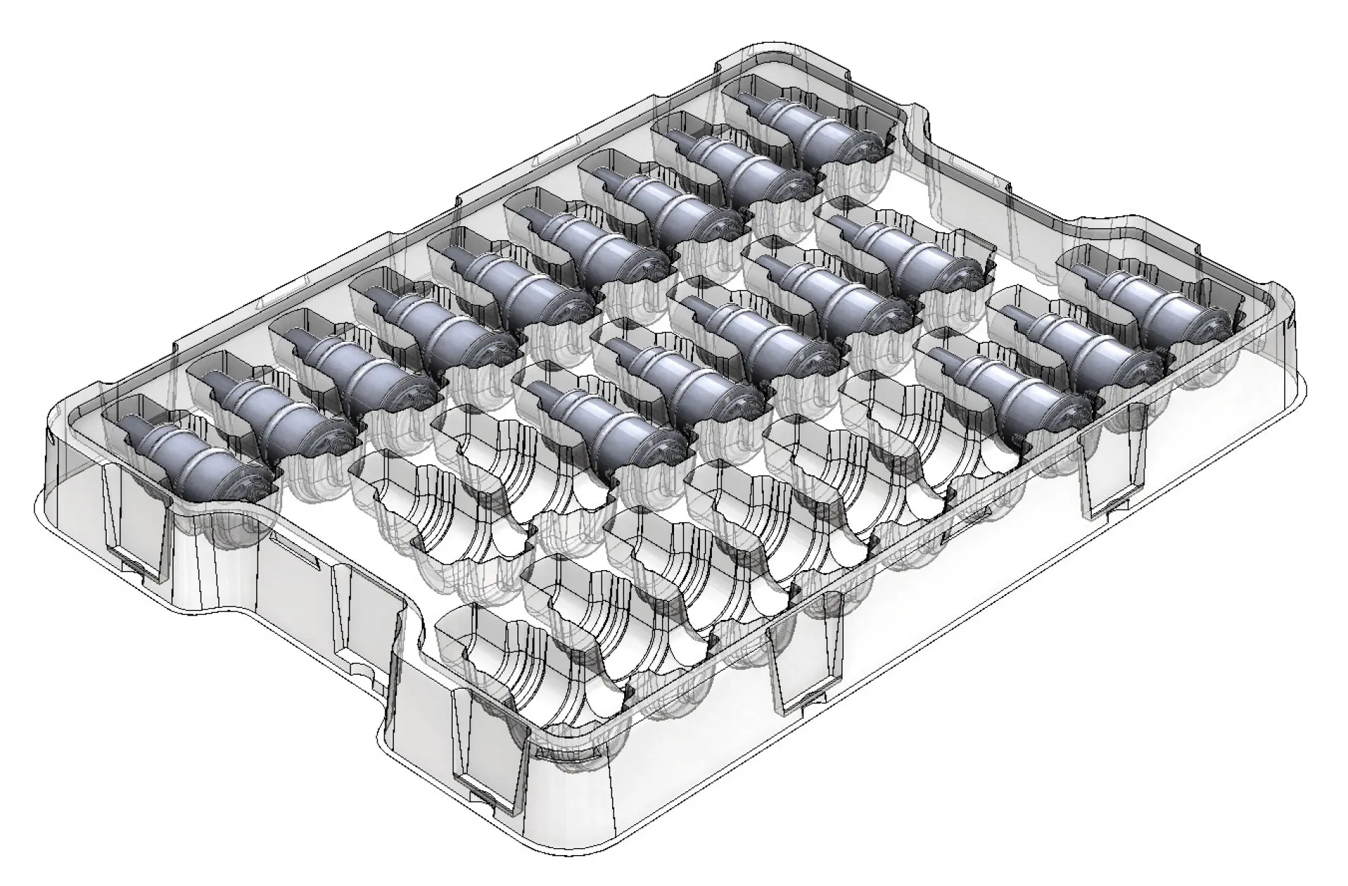 Custom Transit Trays For Automotive Manufacturing