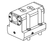 Radial geared-down 1:2 driven tool re-directed in Z by 36mm