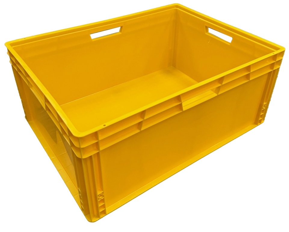 145 Litre Euro Plastic Stacking Container - Yellow