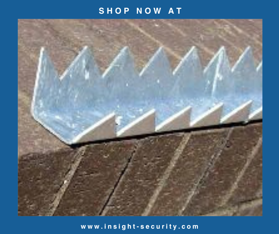 Razor Channel U Profile - anti-climb security spikes - 1.8 metre length - galvanised finish