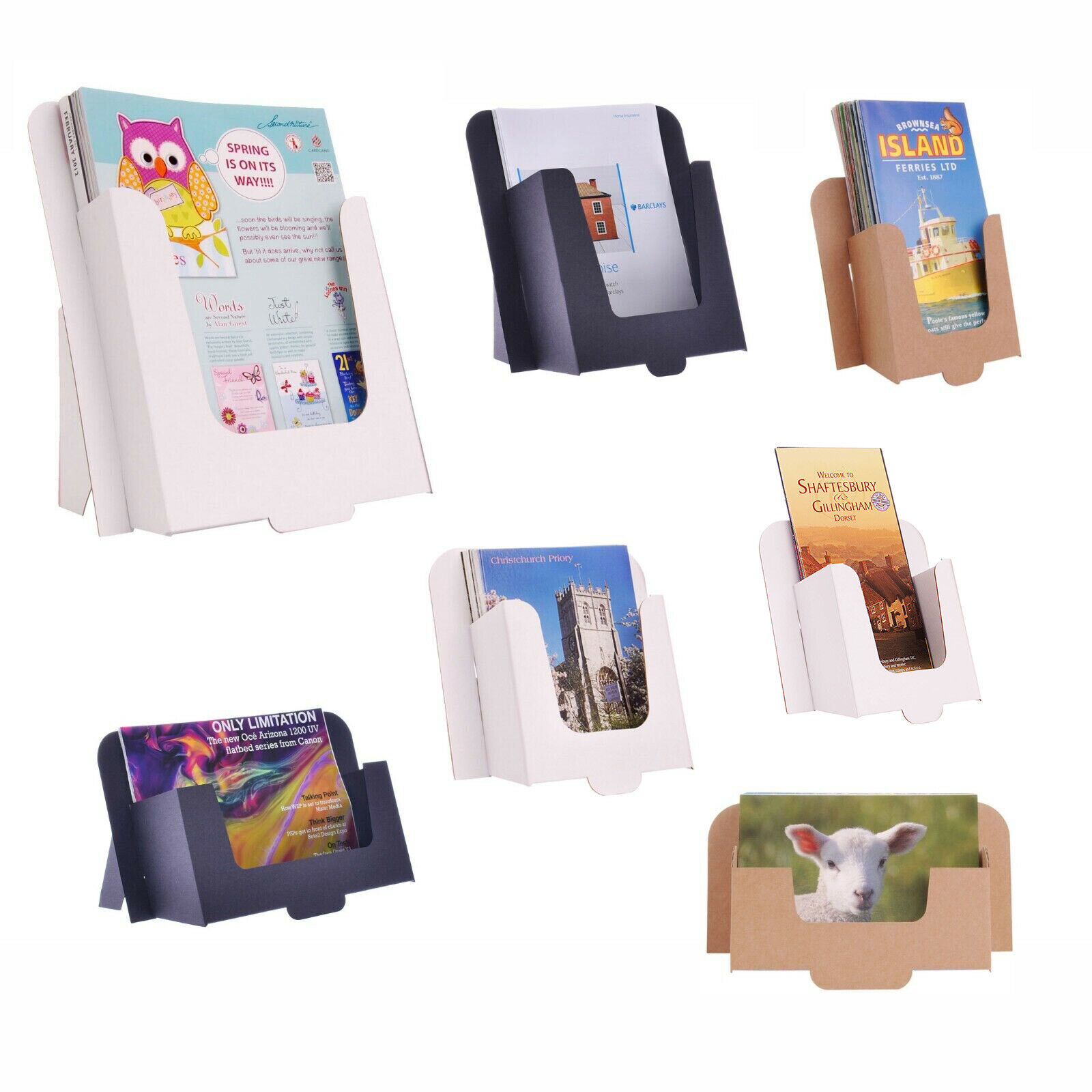 2023 Cardboard Leaflet Holder A4, A5, A6, DL Size