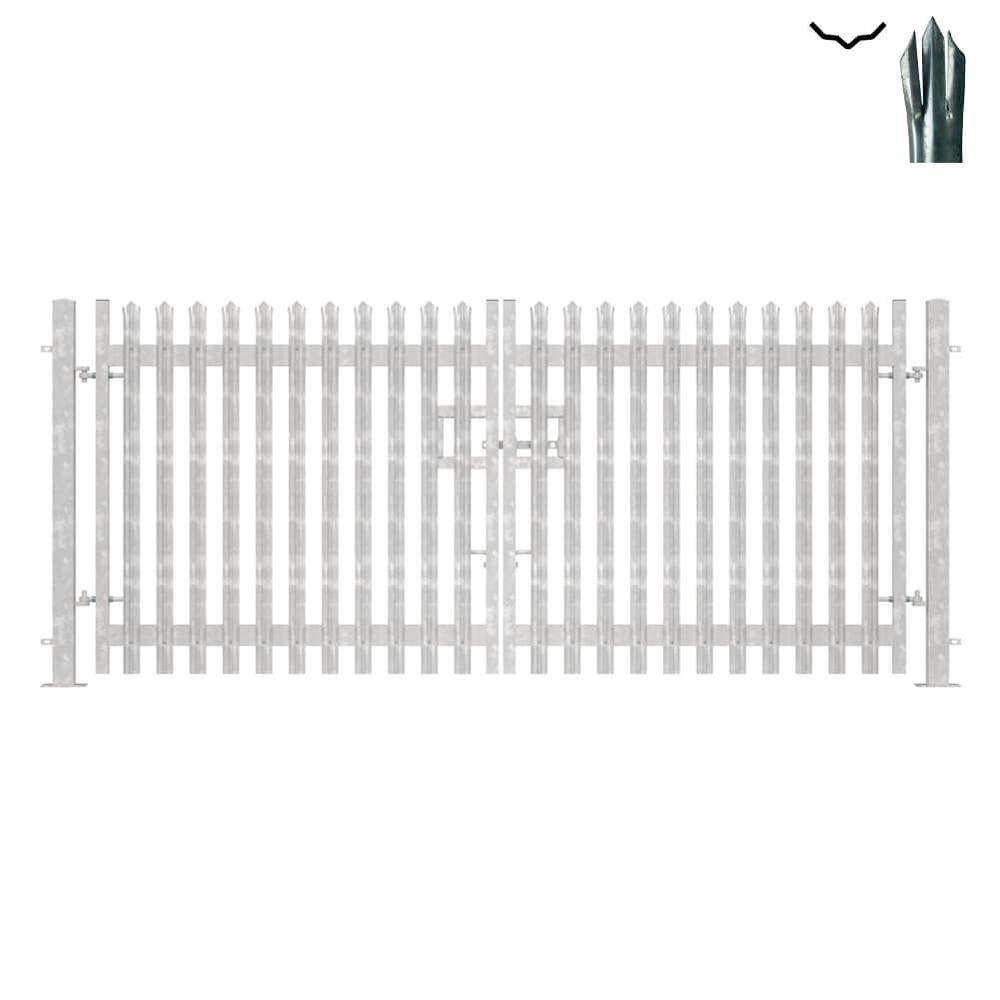 Double Leaf Bolt-Down Gate - 1.8m x 4mGalvanised c/w Posts & Fittings