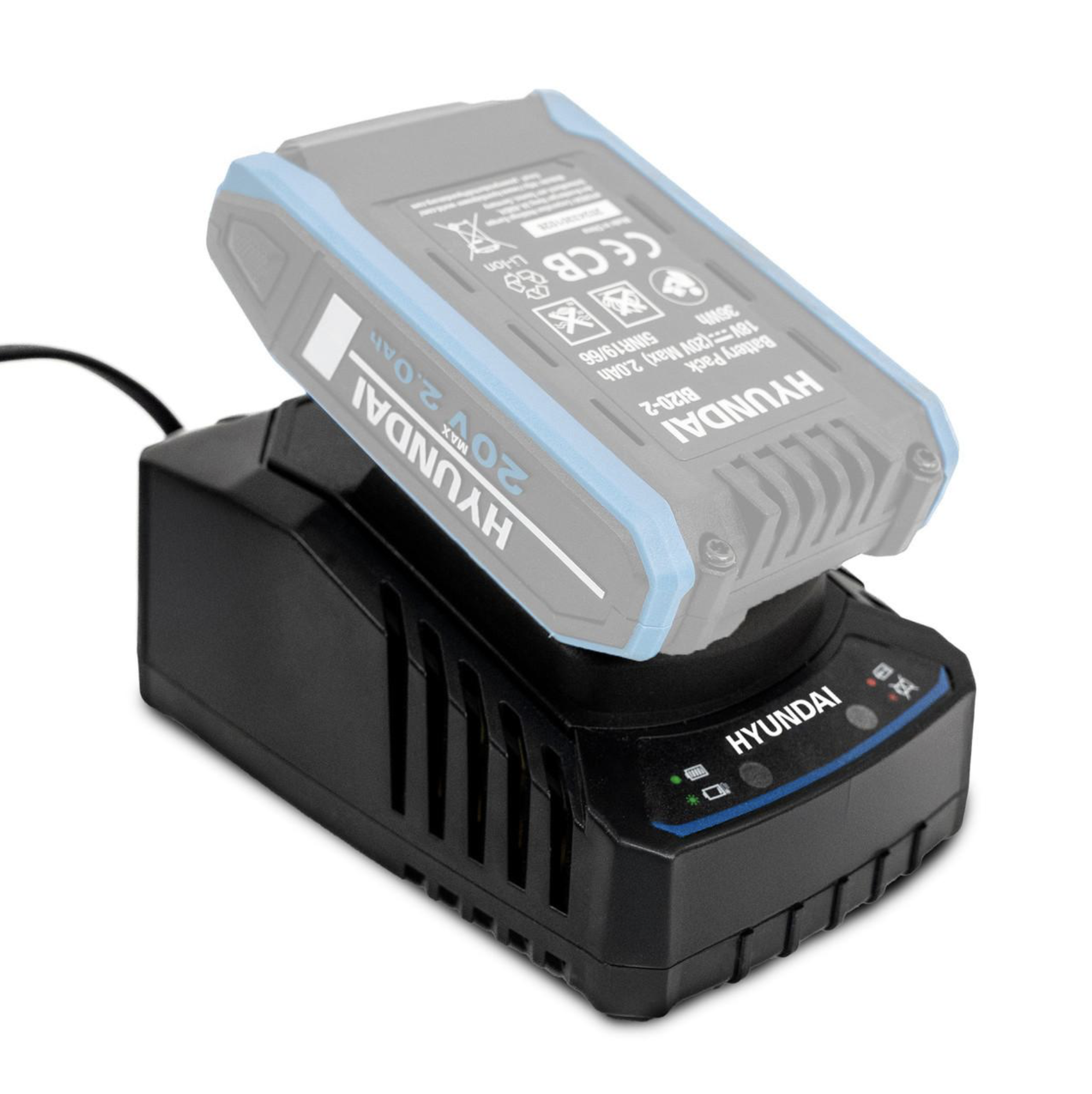 Hyundai 20V 2A Charger for 2nd Generation 20V Garden and Power Tools 