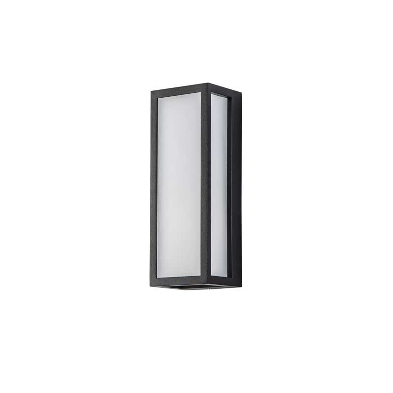 Luxuria Mod Flush Frosted Wall Light 10W LED 3000K IP65 Anthracite