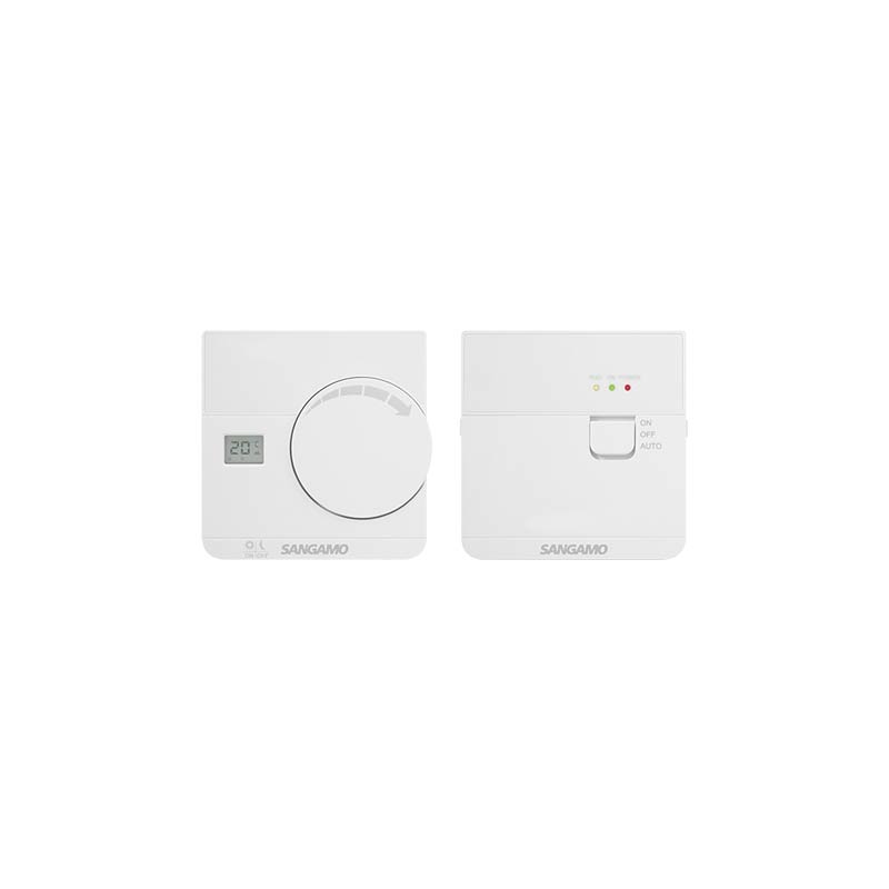 Sangamo Choice Plus Room Thermostat Digital White Wireless