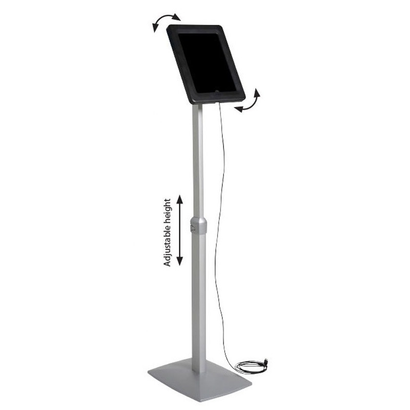 1iPad Floor Stand Height Adjustable