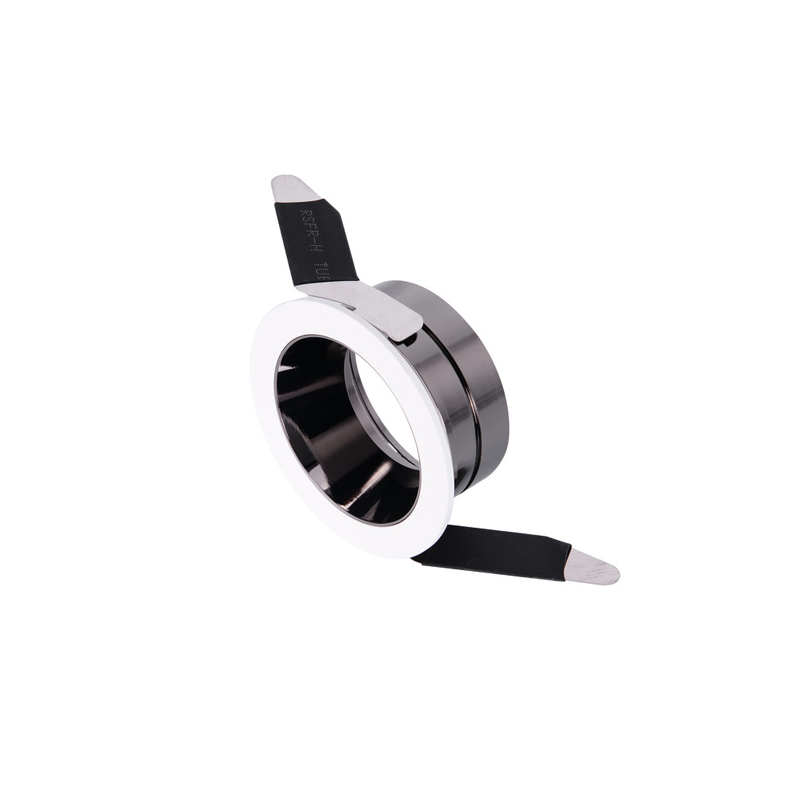 Integral Accentplus GU10 60mm Round Fixed Mirror Black Downlight