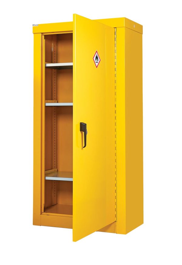QMP Hazardous Storage Cupboard CZ189046YXX H1800 x W900 x D46mm For Construction Companies