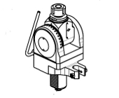 Axial driven tool for sub-spindle