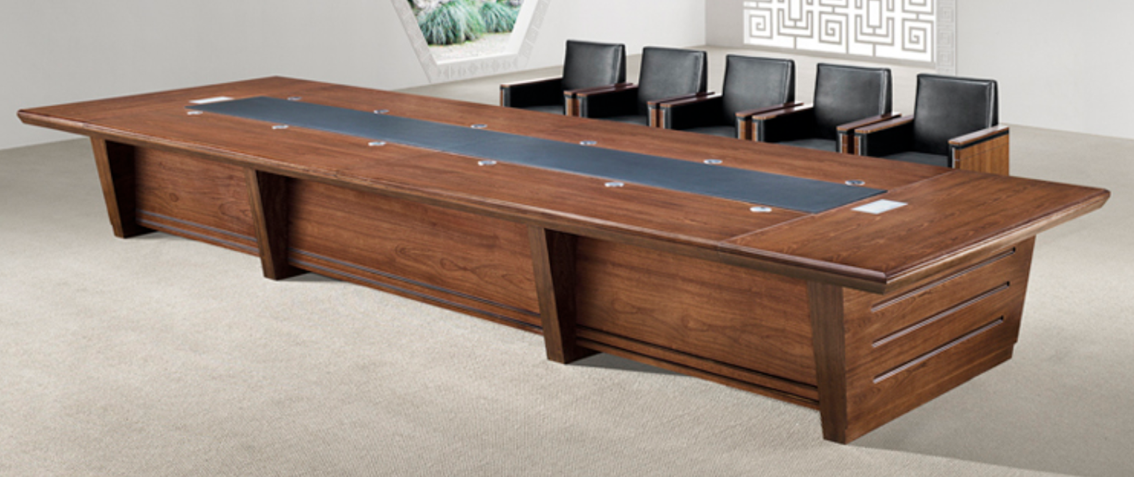 Providers Of Heavy Duty Executive Boardroom Table - 4800mm / 5000mm / 5200mm / 5400mm / 5600mm / 5800mm / 6000mm - KT5C48 Huddersfield