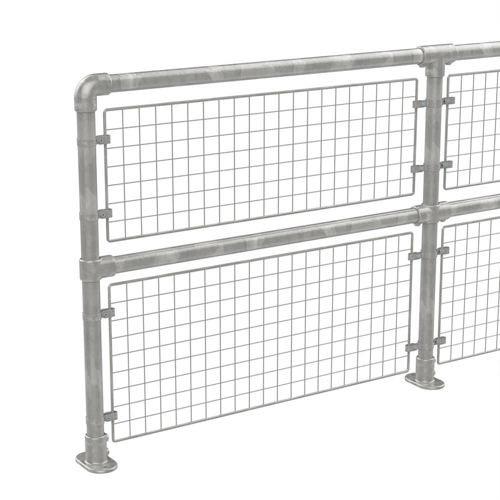 Tube Clamp System - 48.3mm GalvanisedWith Mesh Infill