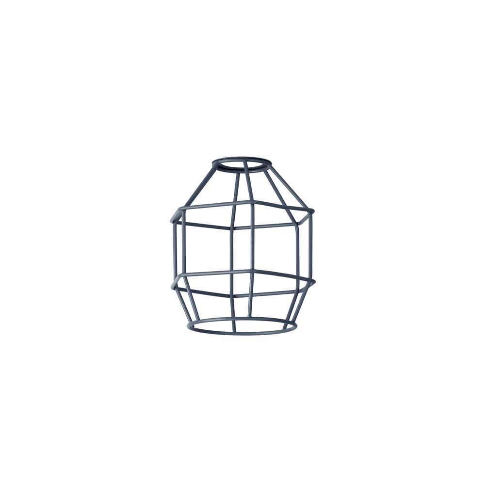 Luxuria Glorelle Hexagon 14cm Wire Cage Shade Cool Grey