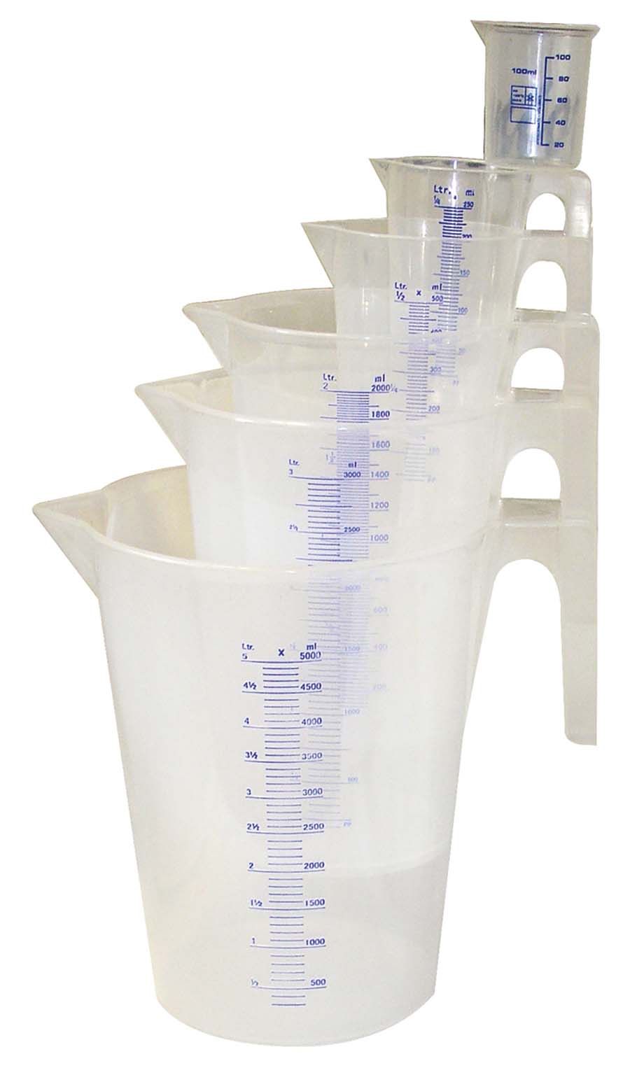 Graduated Measuring Jugs &#45; Pack Of 6