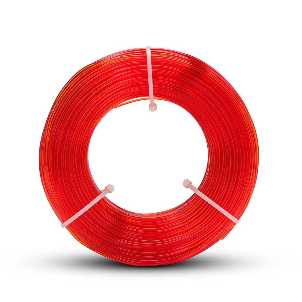 fiberlogy Refill Easy  PET-G 1.75mm Translucent Orange 3D printing filament 850gms