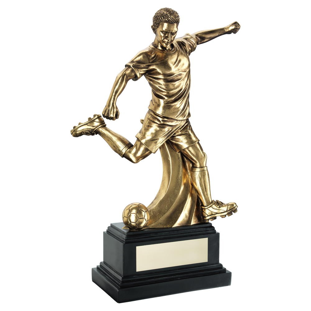 Suppliers Of Golden Male Football Figure Award - 3 sizes Hertfordshire