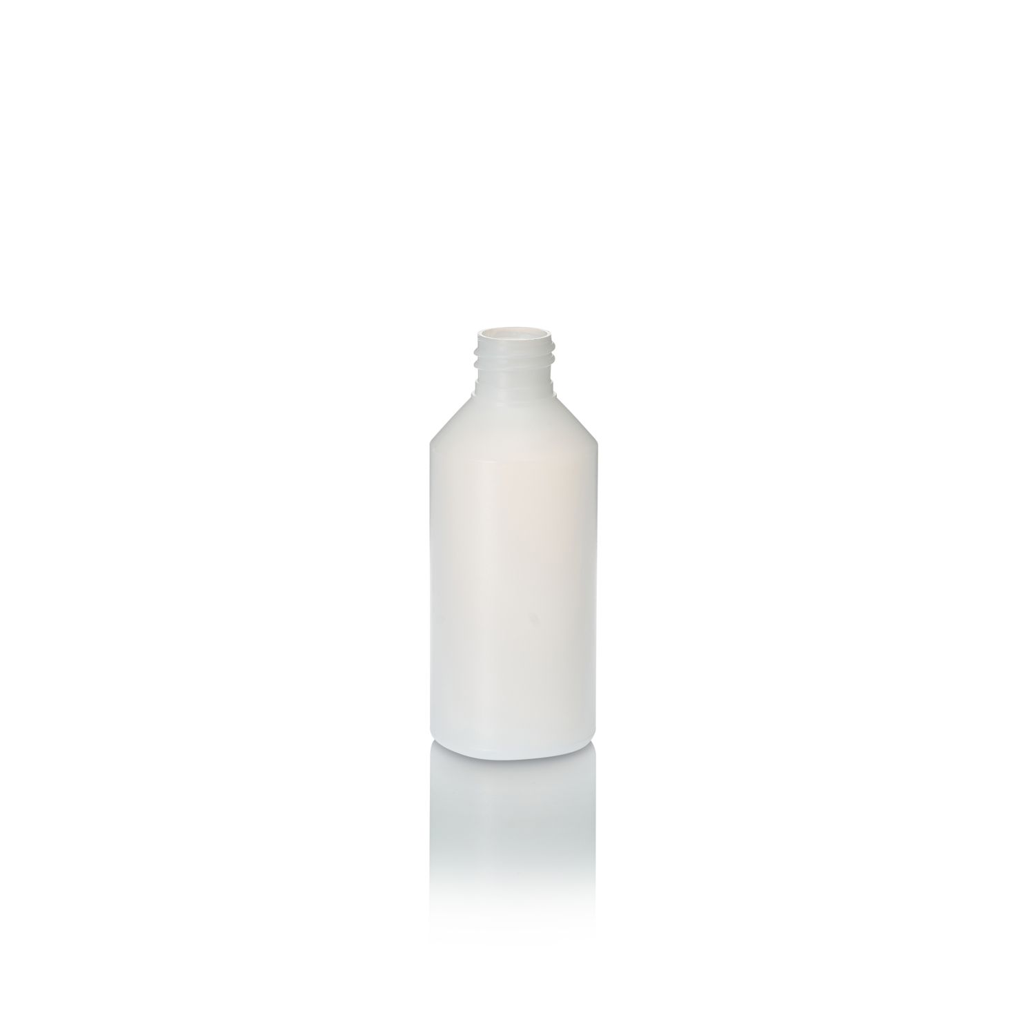 250ml Natural HDPE Cylindrical Bottle &#40;28&#47;410 Neck&#41;