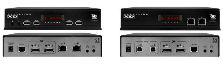 Adder XD522-DP-PAIR-IEC AdderLink High resolution Display Port video extender with USB 2.0 over a single cable XD522 DSP ( 4K DisplayPort Extender )