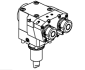 Radial offset driven tool geared-up 1:3