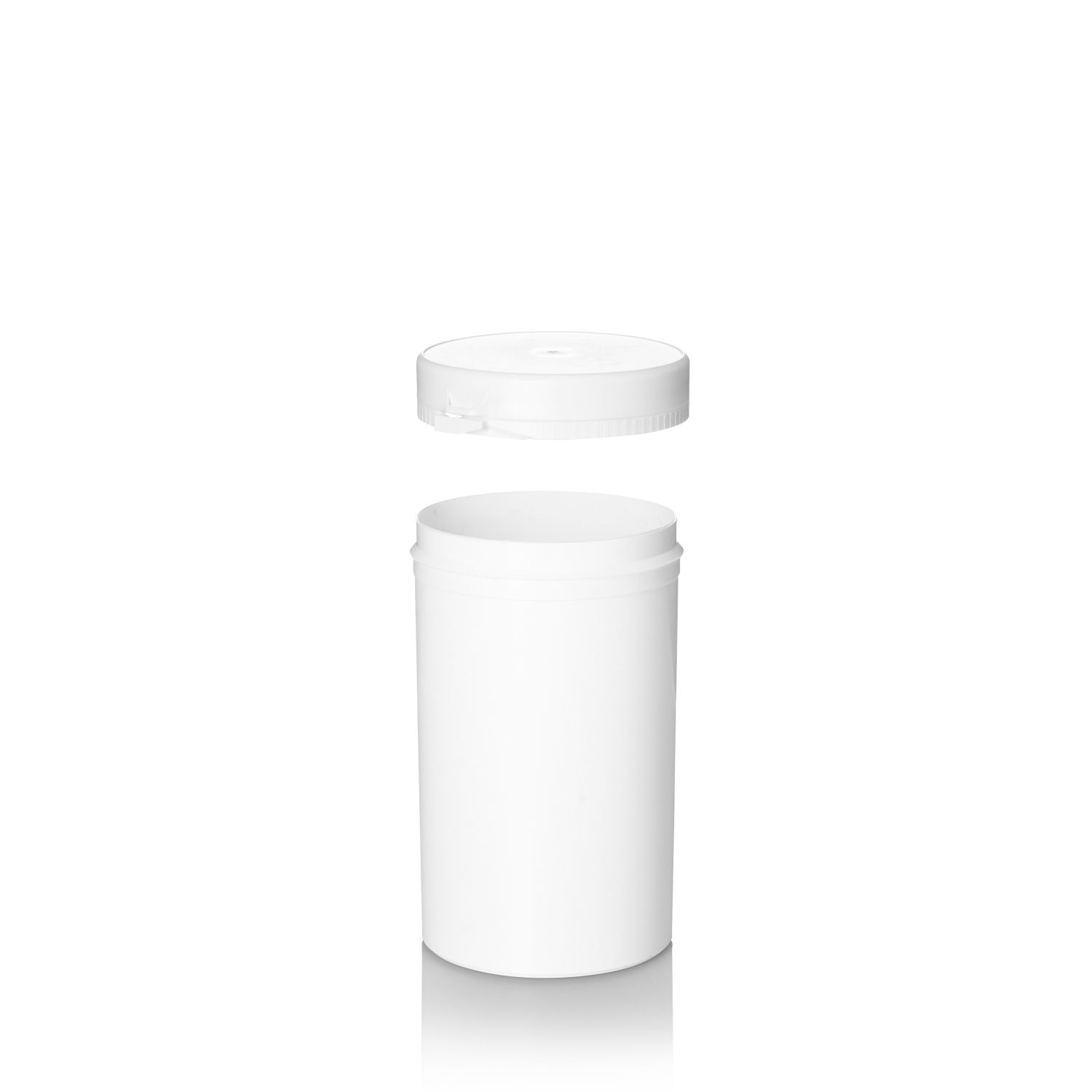 Stockists Of 530ml White PP Tamper Evident Snapsecure Jar