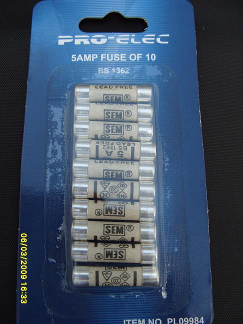 Fuses Cartridge 5A (10)
[Fuse 5A (10)]