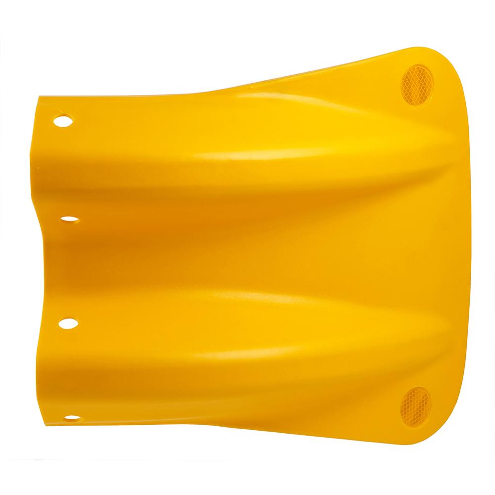 Yellow Polymer Fishtail Safety End WithReflectors