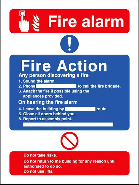 Fire action/call point without lift