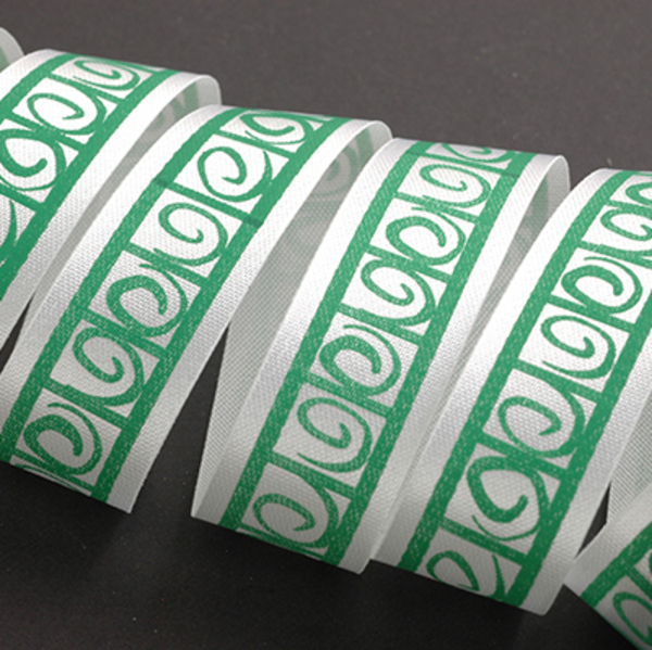Foil Print 15mm Patterns & Effects Style Design (Plate: 739, Colour(s): White 1 and Green)