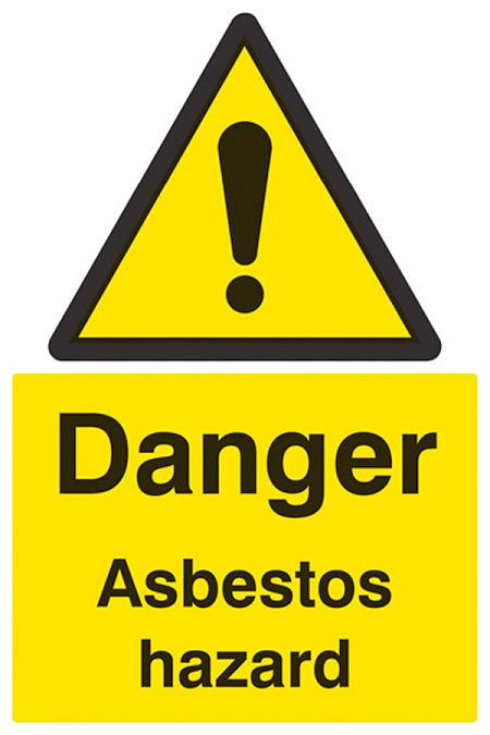Danger asbestos hazard