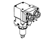 QUICK CHANGE MTSK axial driven tool - Geared-down