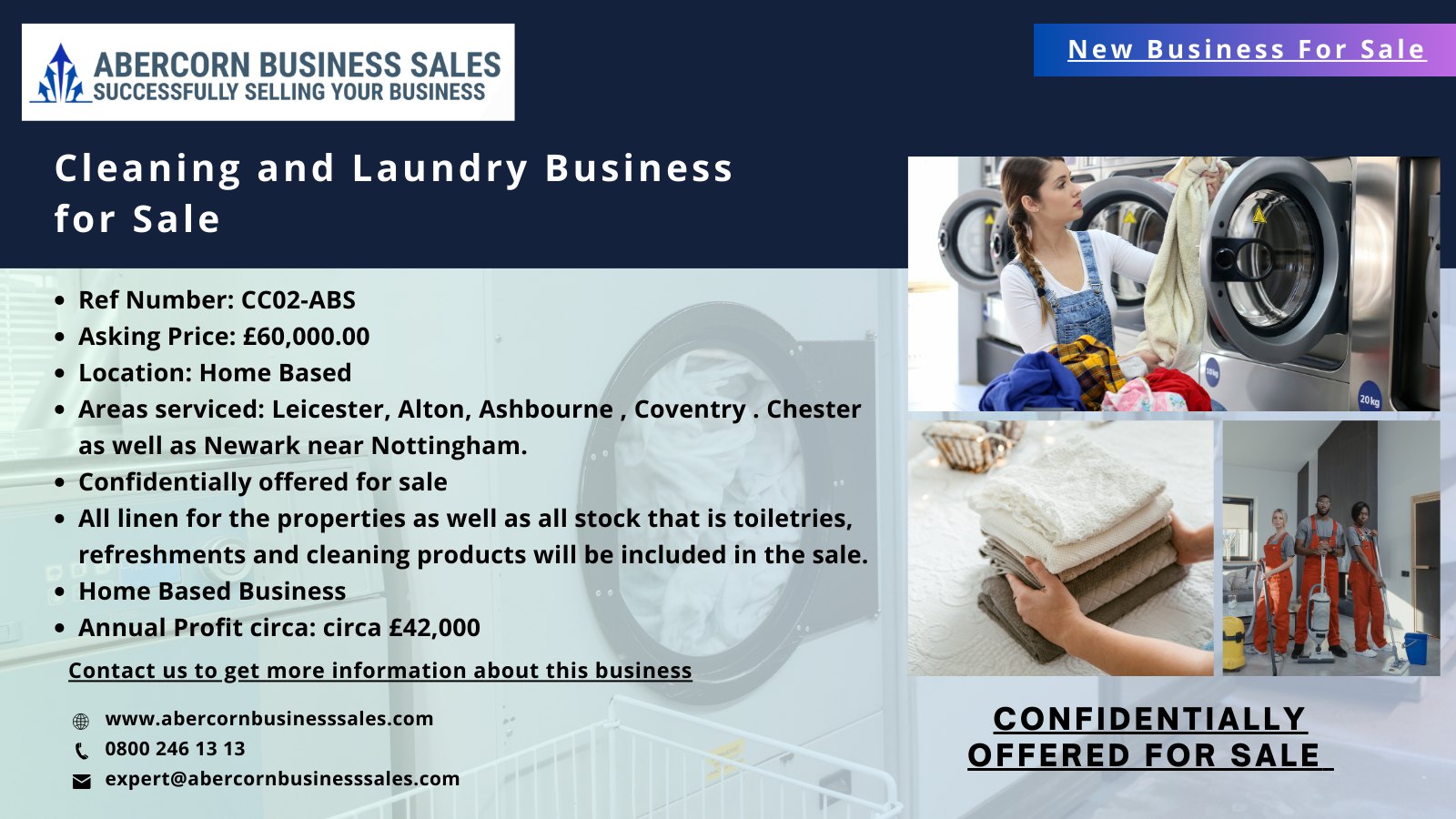 CC02-ABS - Cleaning and Laundry Business for Sale