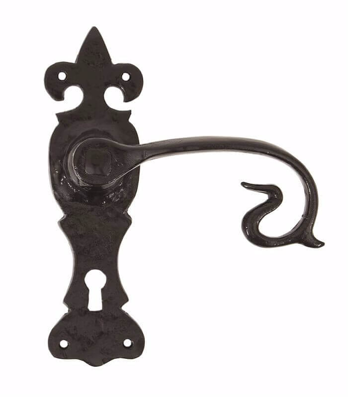 Anvil 83693 Black Curly Lever Lock Set