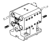 Axial driven tool geared-up 1:3