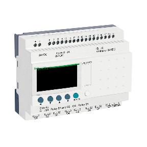 SR3B261BD modular smart relay Zelio Logic - 26 I O - 24 V DC - clock - display
