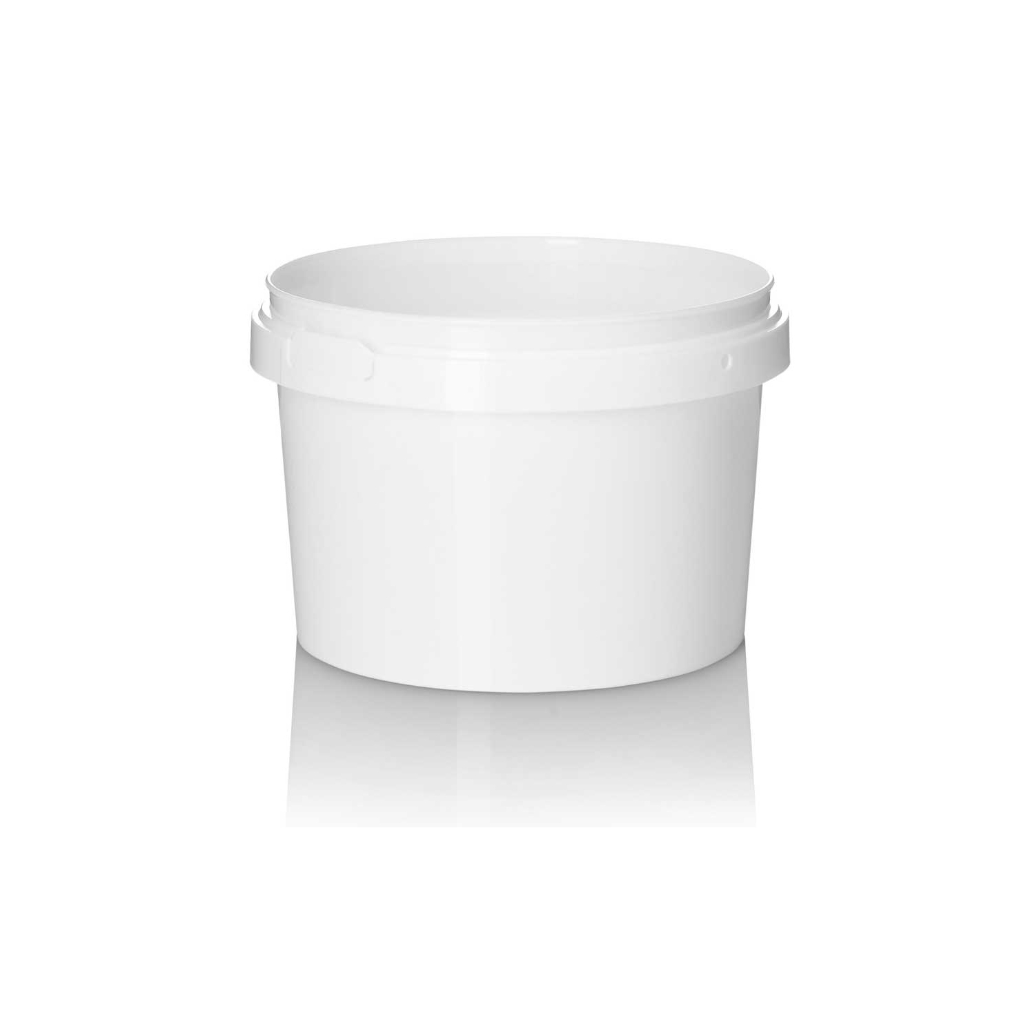 Stockists Of 1ltr White PP Tamper Evident Squat Tub