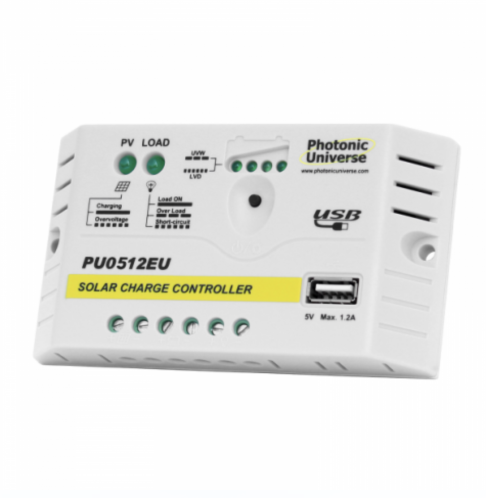 5a solar charge controller / regulator for 12v batteries and solar panels up to 60w