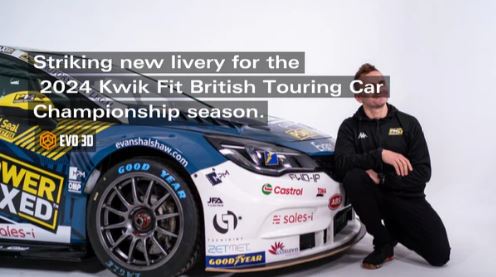 Striking new livery for the 2024 Kwik Fit British Touring Car Championship season